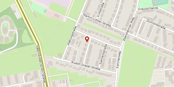 Karte der Umgebung von Lilienthalstraße 29, 55131 Mainz