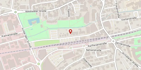 Karte der Umgebung von Bahnhofstraße 20, 74906 Bad Rappenau