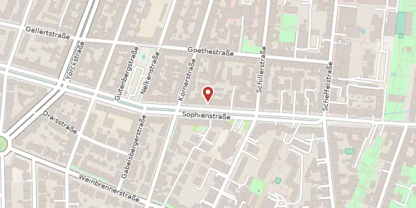 Karte der Umgebung von Sophienstrasse 146, 76135 Karlsruhe
