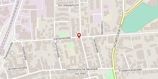 Karte der Umgebung von Gartenstraße 19, 31303 Burgdorf