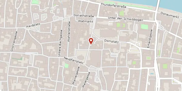 Karte der Umgebung von Residenzstr. 3, 93047 Regensburg