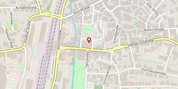 Karte der Umgebung von Bahnhofstraße 10-14, 66606 St. Wendel