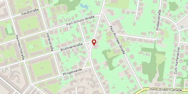 Karte der Umgebung von Rathenaustraße 28, 04179 Leipzig