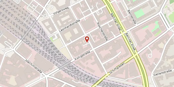 Karte der Umgebung von Hinüberstraße 13, 30175 Hannover