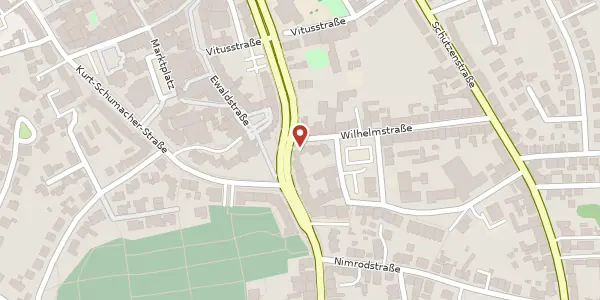 Karte der Umgebung von Wilhelmstr. 2, 45699 Herten