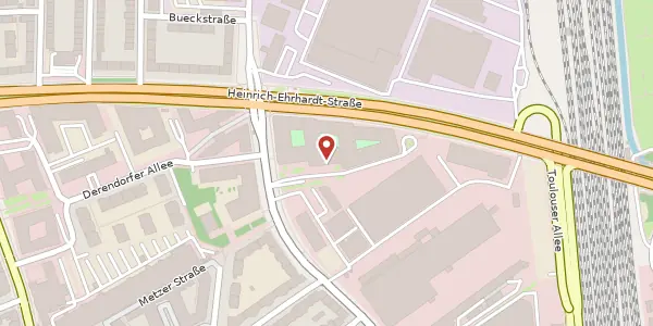 Karte der Umgebung von Erna-Scheffler-Str. 2, 40476 Düsseldorf