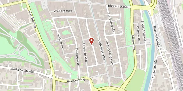 Karte der Umgebung von Rosengasse 12, 78050 Villingen-Schwenningen