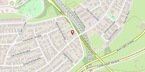 Karte der Umgebung von Kaltentalerstraße 47, 70563 Stuttgart