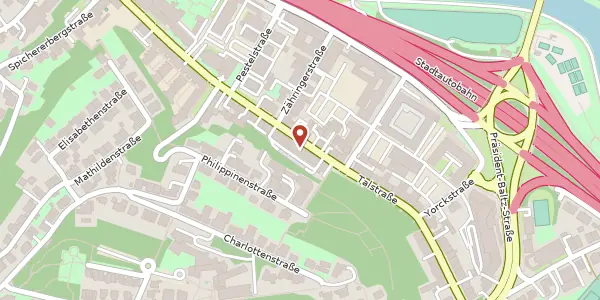 Karte der Umgebung von Talstraße 56 a, 66119 Saarbrücken