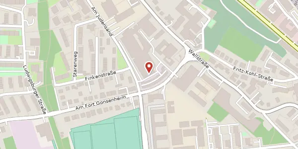 Karte der Umgebung von Am Fort Gonsenheim 139, 55122 Mainz