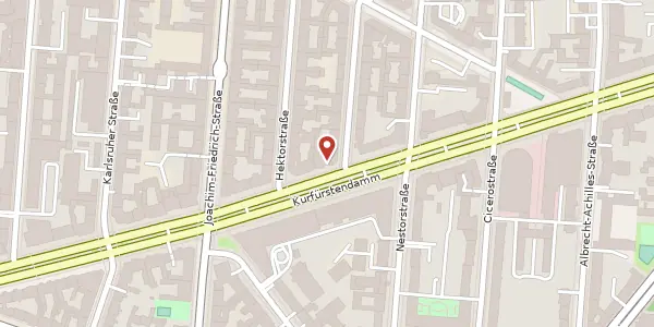 Karte der Umgebung von Kurfürstendamm 96, 10709 Berlin