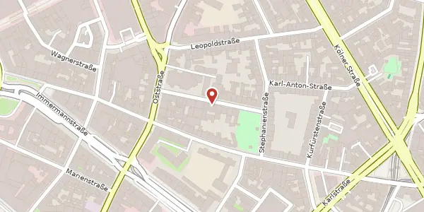 Karte der Umgebung von Hohenzollernstr. 17, 40211 Düsseldorf