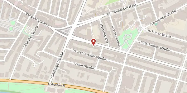 Karte der Umgebung von Hamburger Str. 29 A, 28205 Bremen