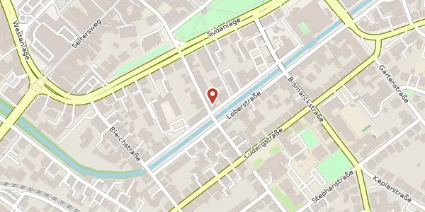 Karte der Umgebung von Goethestr. 29, 35390 Gießen