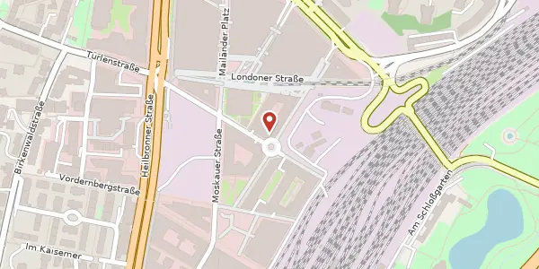 Karte der Umgebung von Stockholmer Platz 1, 70173 Stuttgart