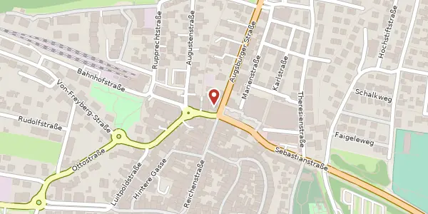 Karte der Umgebung von Augsburger Str. 1, 87629 Füssen