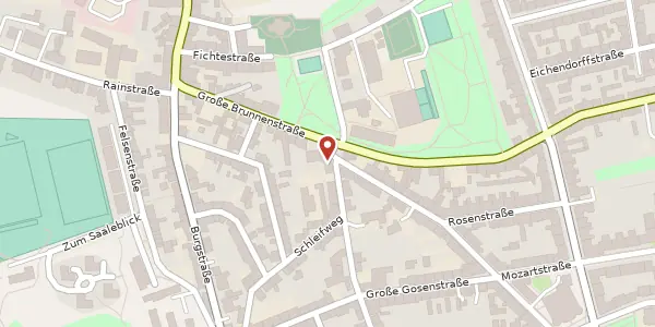Karte der Umgebung von Advokatenweg 20, 06114 Halle (Saale)
