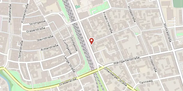 Karte der Umgebung von Wilhelmstraße 19, 77654 Offenburg