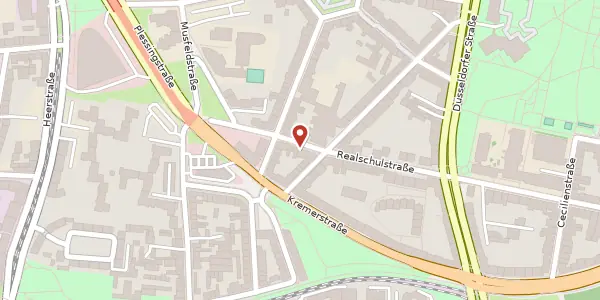 Karte der Umgebung von Realschulstr. 14, 47051 Duisburg