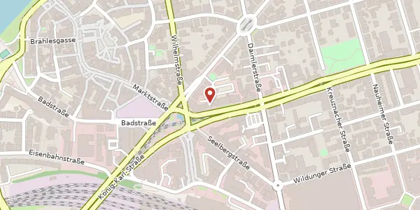 Karte der Umgebung von Waiblinger Straße 7, 70372 Stuttgart