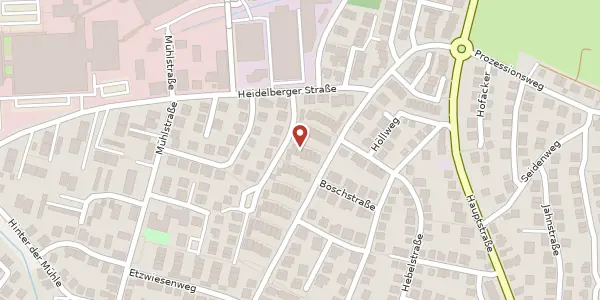 Karte der Umgebung von umboldtstraße 21, 69226 Nußloch