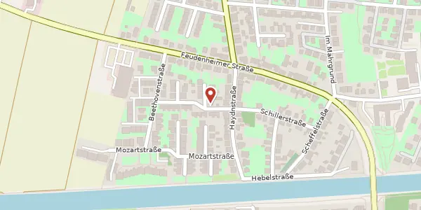 Karte der Umgebung von Schubertstr. 4, 68549 Ilvesheim