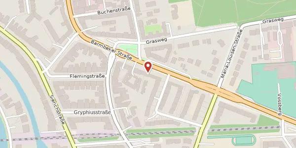 Karte der Umgebung von Barmbeker Straße 159, 22299 Hamburg