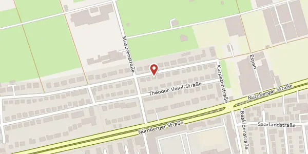 Karte der Umgebung von Tannenbergstraße 78, 70374 Stuttgart
