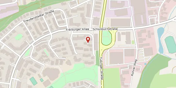 Karte der Umgebung von Baiersbronner Straße 18, 71034 Böblingen