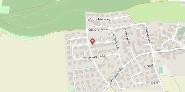 Karte der Umgebung von Gartenstraße 11, 89129 Langenau