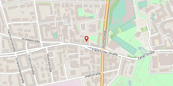 Karte der Umgebung von Frankfurter Str. 10, 97082 Würzburg