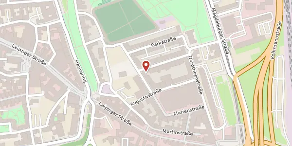 Karte der Umgebung von Charlottenstr. 4, 06108 Halle (Saale)