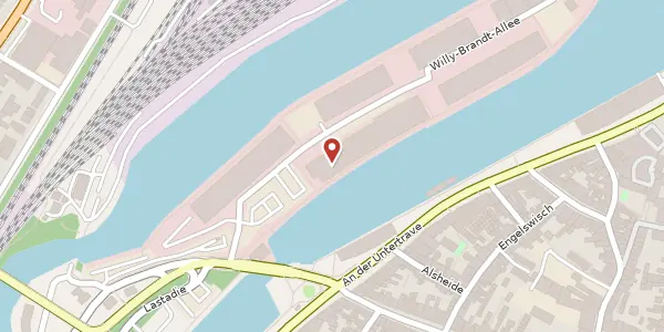 Karte der Umgebung von Willy-Brandt-Allee 31 b, 23554 Lübeck