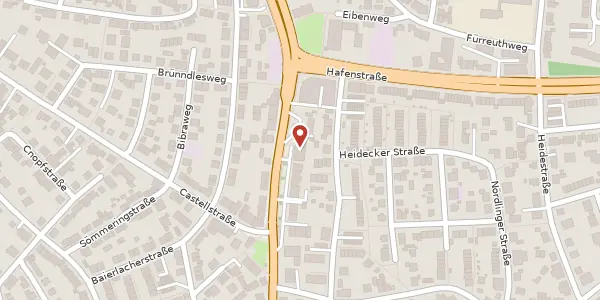 Karte der Umgebung von Eibacher Hauptstr. 21, 90451 Nürnberg