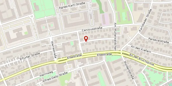 Karte der Umgebung von Rheingauer Straße 4, 55122 Mainz