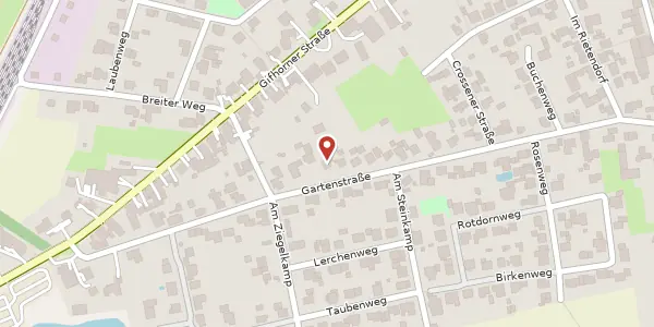 Karte der Umgebung von Gartenstraße 26, 29379 Wittingen
