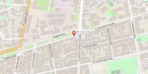 Karte der Umgebung von Hegelallee 57, 14467 Potsdam