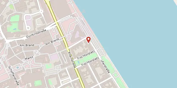 Karte der Umgebung von Uferstraße 57, 55116 Mainz