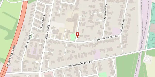 Karte der Umgebung von Sperberweg 2, 48155 Münster