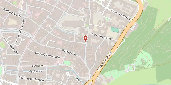 Karte der Umgebung von Herrenstraße 44, 79098 Freiburg im Breisgau