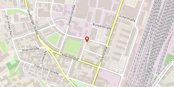 Karte der Umgebung von Von-Rienecker-Straße 8, 77652 Offenburg