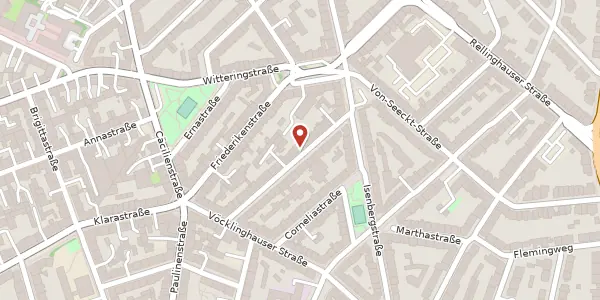 Karte der Umgebung von Mathildenstr. 16, 45130 Essen