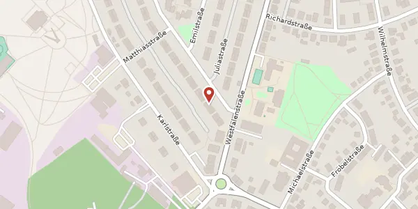 Karte der Umgebung von Hüserstr. 7, 45661 Recklinghausen