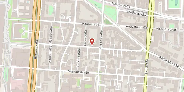 Karte der Umgebung von Klauprechtstr. 34, 76137 Karlsruhe