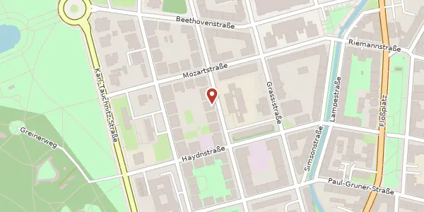 Karte der Umgebung von Ferdinand-Rhode-Straße 18, 04107 Leipzig