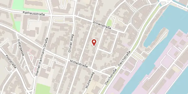 Karte der Umgebung von Wilhelminenstraße 5, 27472 Cuxhaven