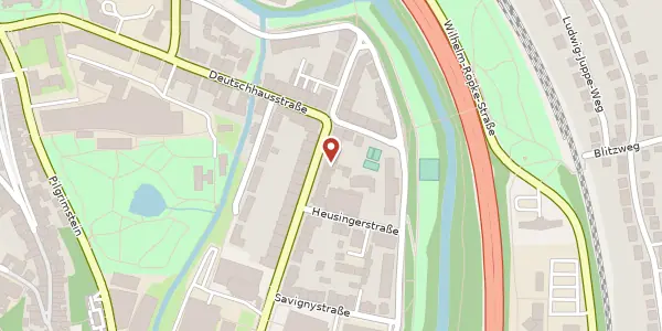 Karte der Umgebung von Biegenstraße 43, 35037 Marburg
