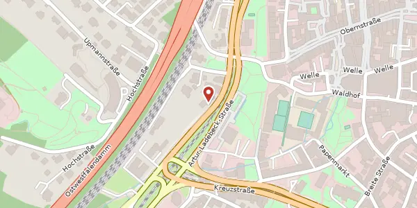 Karte der Umgebung von Artur-Ladebeck-Str. 8, 33602 Bielefeld