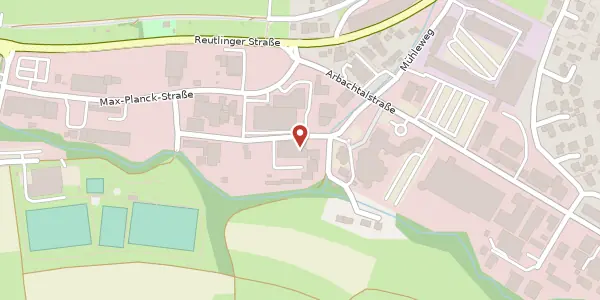 Karte der Umgebung von Einsteinstraße 12, 72800 Eningen U. A.