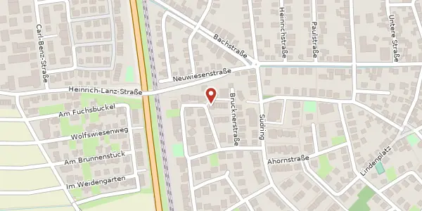 Karte der Umgebung von Stamitzweg 2, 69514 Laudenbach (Bergstraße)